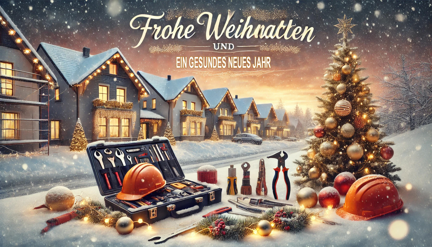 Weihnachtsgruß Baufirma